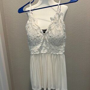 Blue B Collection Crochet Jersey Tunic Cami